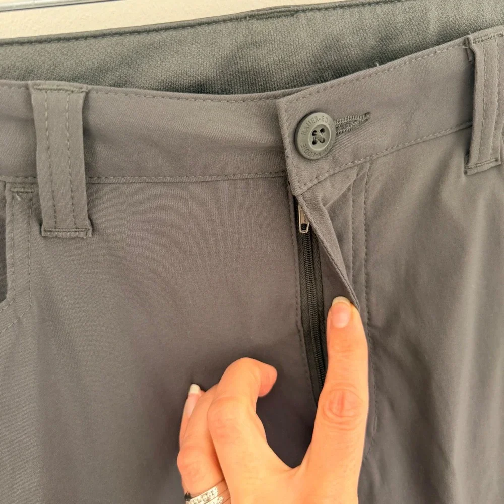 Eddie Bauer Hiking‎ Cargo Utility Pants (34x32) Gray Stretch Lightweight Flex